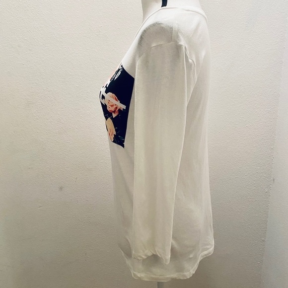 Forever 21 White BECAUSE ITS NEVER TO LATE Tee New - Picture 9 of 15